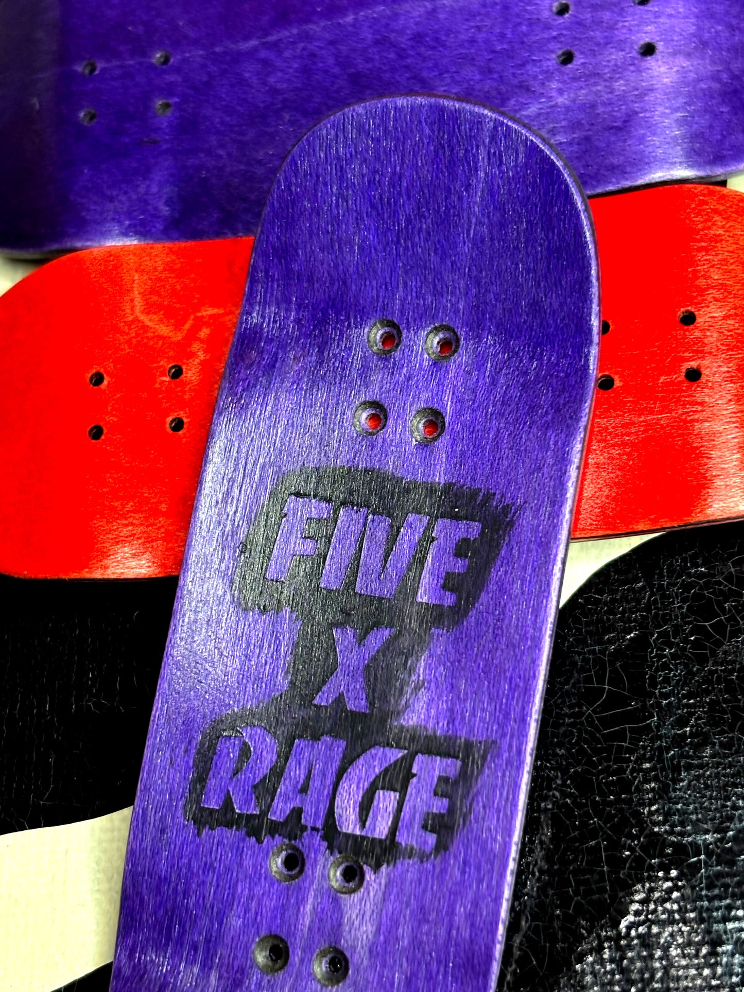 RageQuit X Five Luck Tech 5 Standard 34mm Blank - Purple/Black