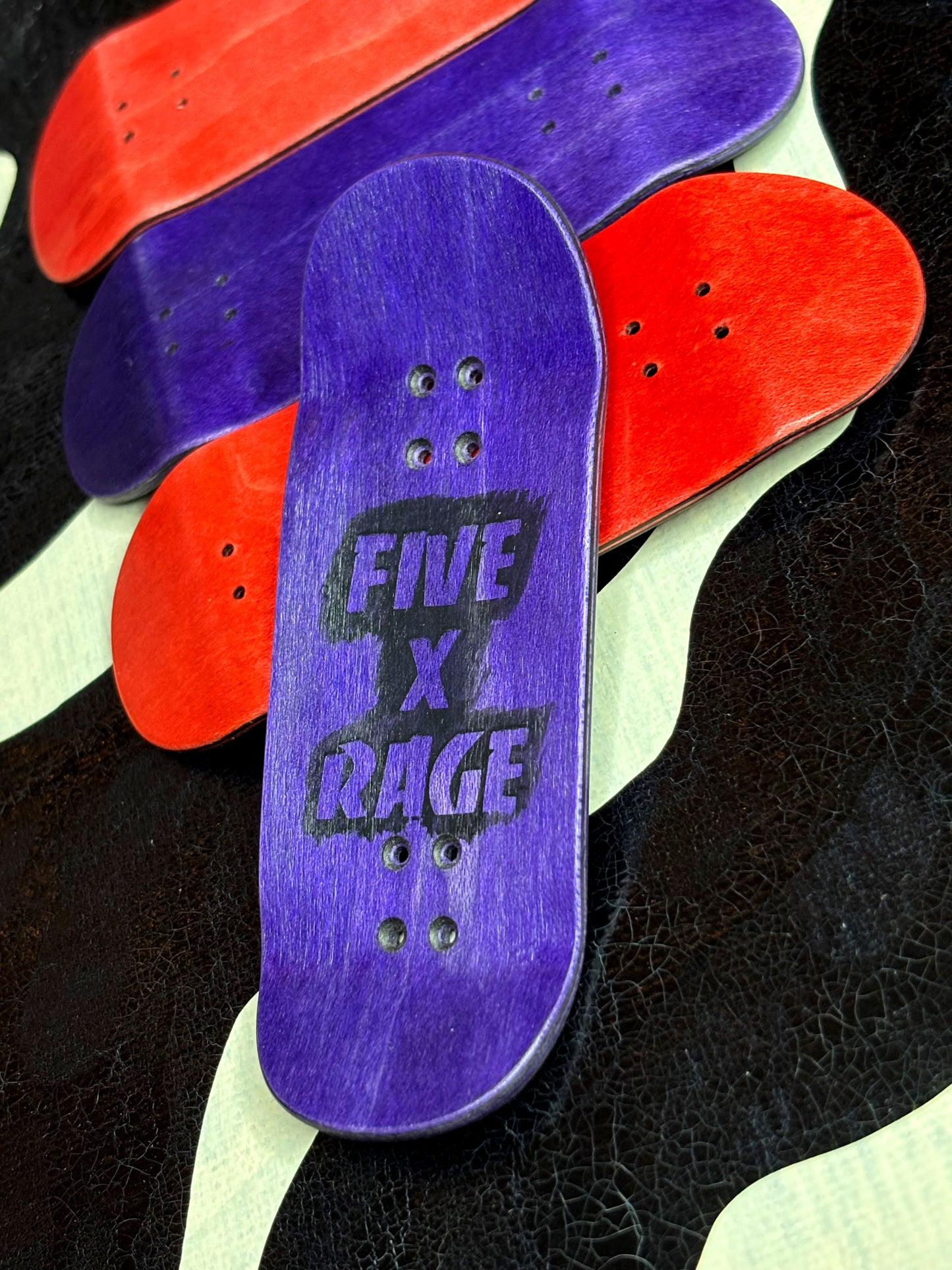 RageQuit X Five Luck Tech 5 Standard 34mm Blank - Purple/Black