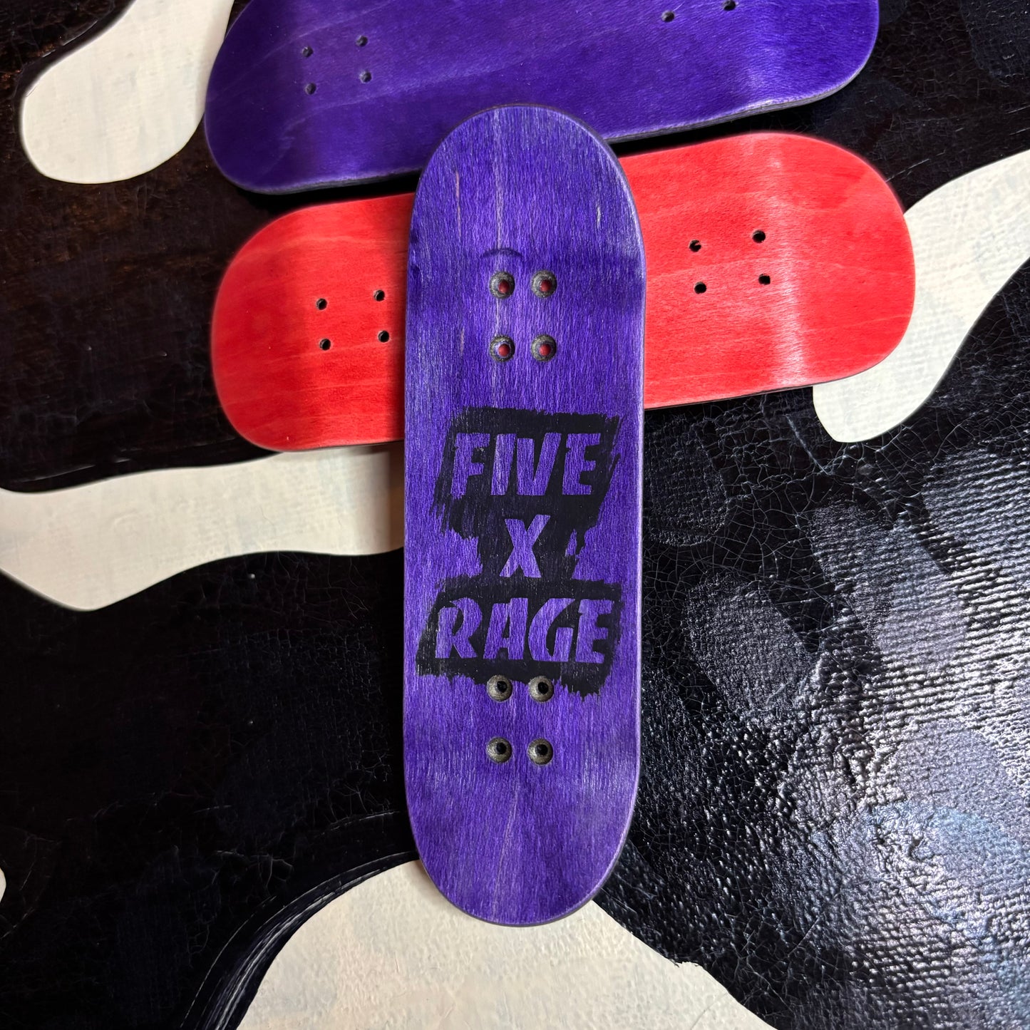 RageQuit X Five Luck WU 29mm Blank - Purple/Black